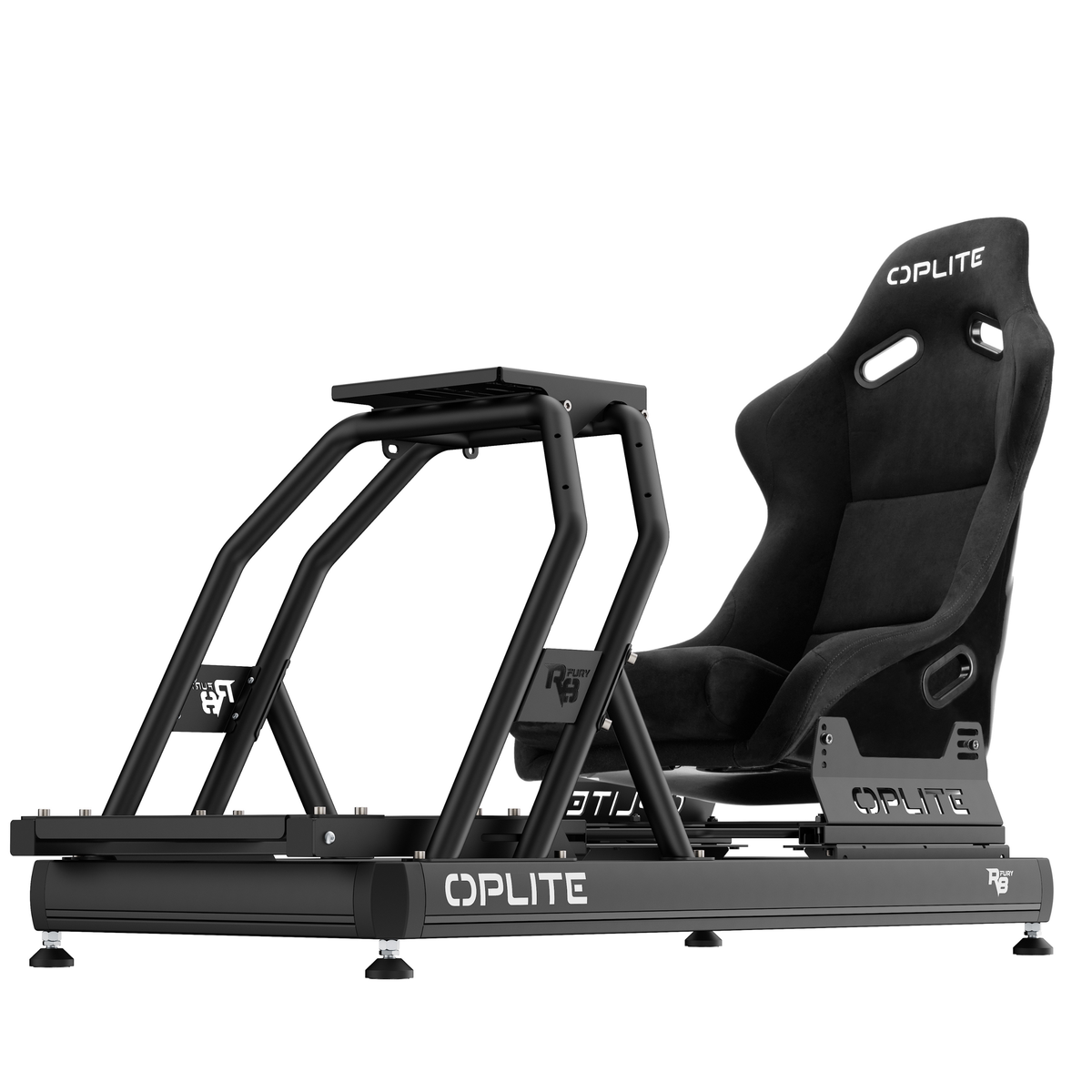 OPLITE R8 Fury Black cockpit, angled front view