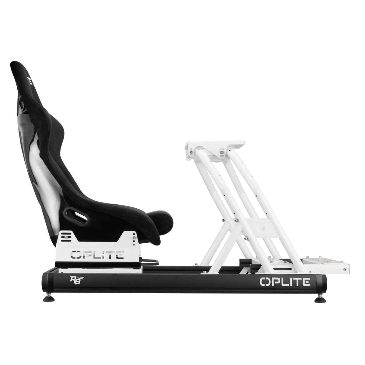 OPLITE R8 Fury White cockpit, bucket seat detail