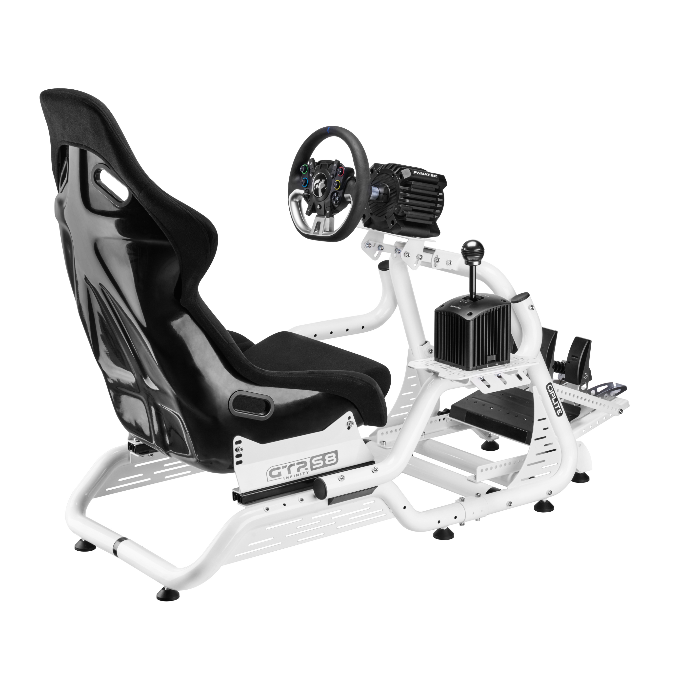 SimRacing & FlightSim Holder White