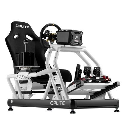 OPLITE R8 Fury White cockpit, angled front view