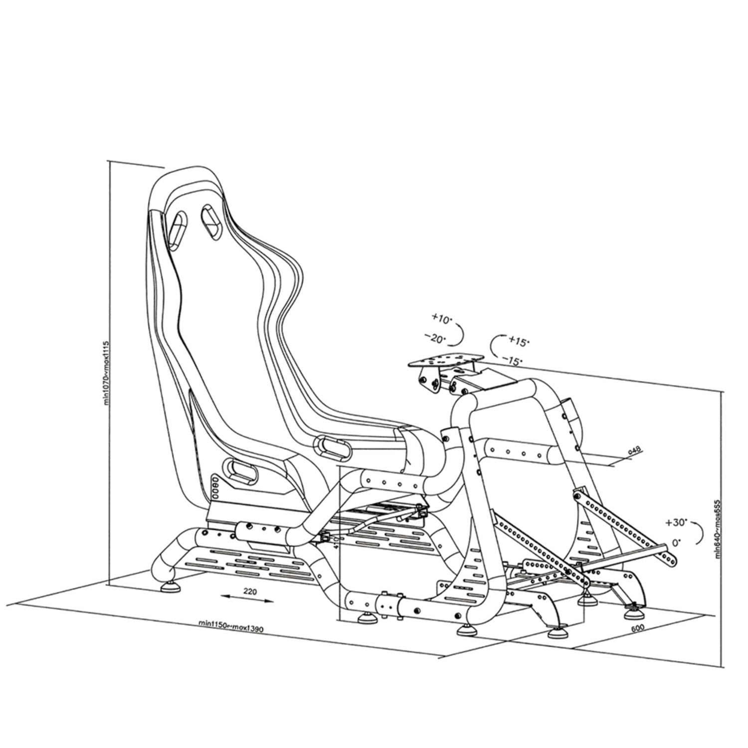 Cockpit GTR S8 Infinity Force White