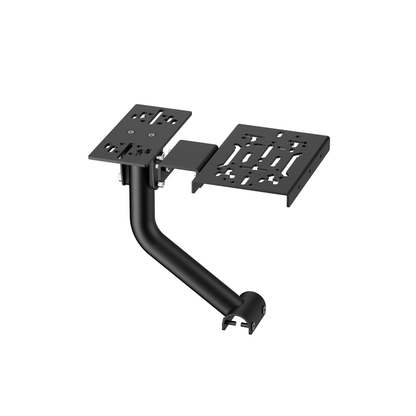 NitroKart Gear Shift Handbrake Black V2 mounting bracket, assembled view