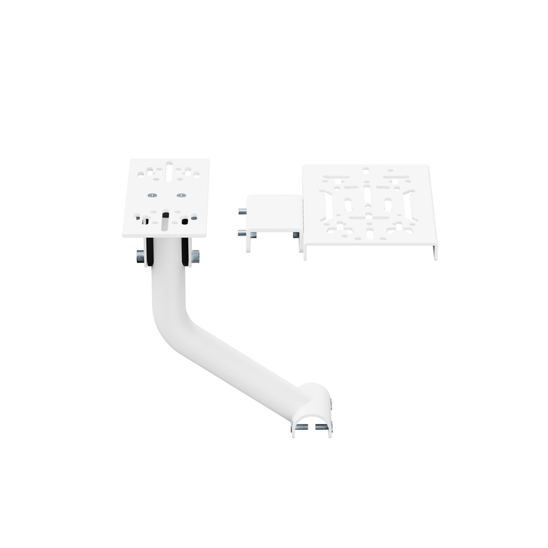 NitroKart Gear Shift Handbrake White V2 mounting bracket, front view