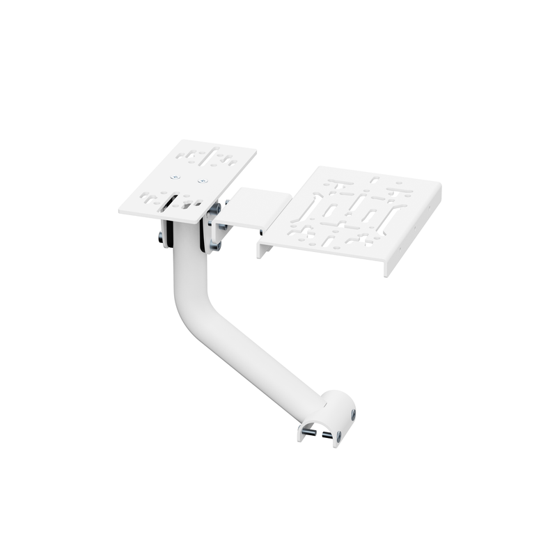 NitroKart Gear Shift Handbrake White V2, angled side view