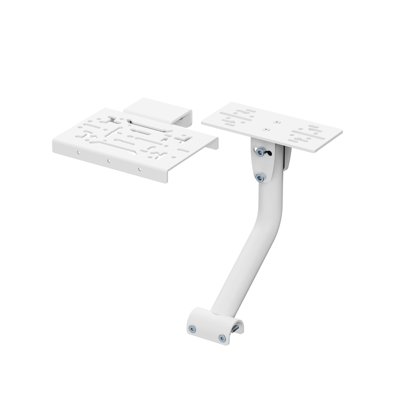 NitroKart Gear Shift Handbrake White V2 mounting plates, exploded view