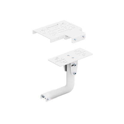 NitroKart Gear Shift Handbrake White V2 mounting plates, top-down view
