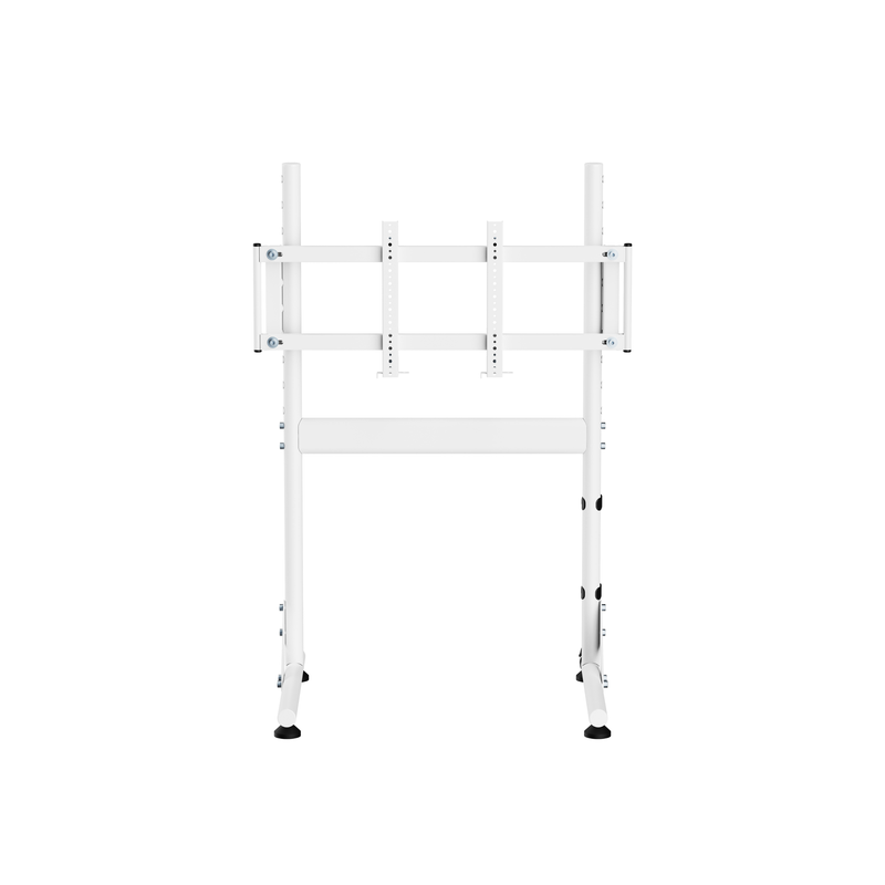 NitroKart Monitor Stand White V2, tall extended position