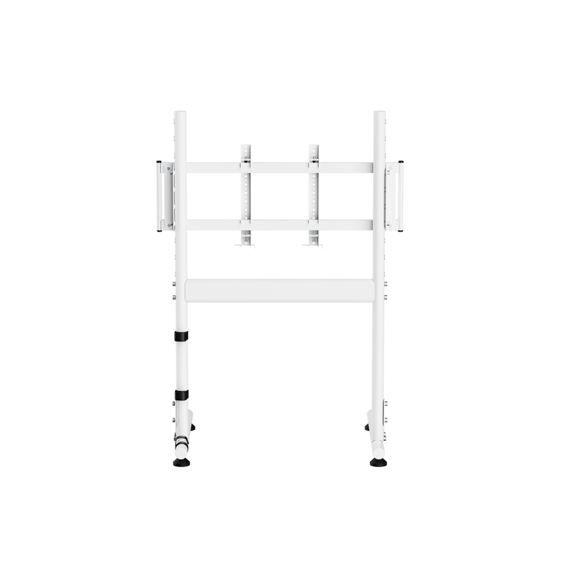 NitroKart Monitor Stand White V2, adjustable telescoping legs