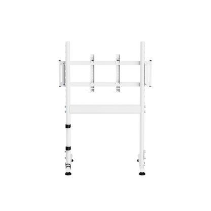 NitroKart Monitor Stand White V2, adjustable telescoping legs