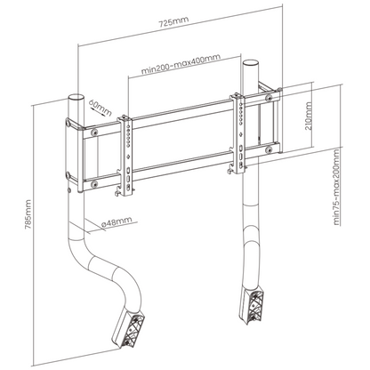 Monitor Stand GTR S3/S8 White