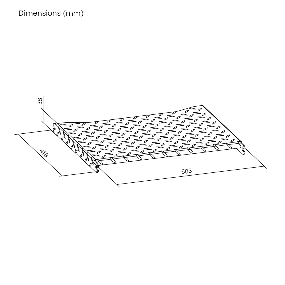 R8 Sim Floor Black